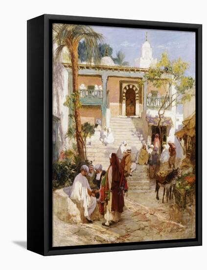 At the Souk-Frederick Arthur Bridgman-Framed Stretched Canvas