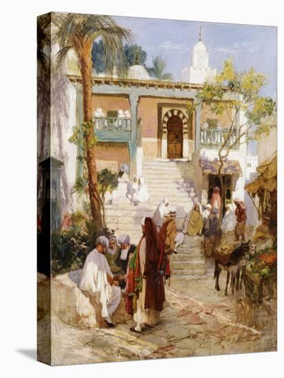 At the Souk-Frederick Arthur Bridgman-Stretched Canvas