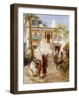 At the Souk-Frederick Arthur Bridgman-Framed Giclee Print