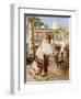 At the Souk-Frederick Arthur Bridgman-Framed Giclee Print