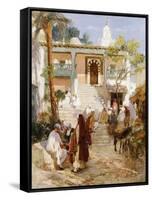 At the Souk-Frederick Arthur Bridgman-Framed Stretched Canvas