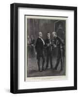 At the Speaker's Levee, Discussing a Question of Moment-Sydney Prior Hall-Framed Giclee Print