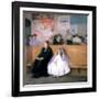 At the Station, C1870-1900-Giuseppe Ricci-Framed Giclee Print