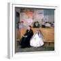 At the Station, C1870-1900-Giuseppe Ricci-Framed Giclee Print