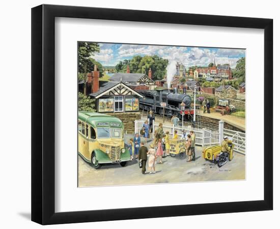 At the Station-Trevor Mitchell-Framed Premium Giclee Print