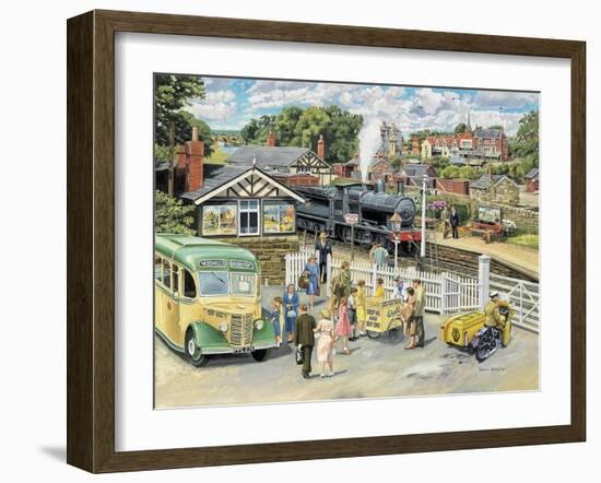 At the Station-Trevor Mitchell-Framed Giclee Print