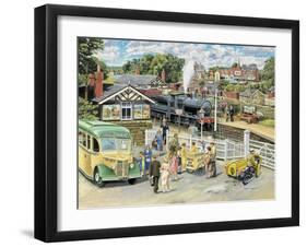 At the Station-Trevor Mitchell-Framed Giclee Print