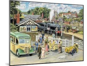 At the Station-Trevor Mitchell-Mounted Giclee Print