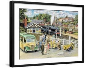 At the Station-Trevor Mitchell-Framed Giclee Print