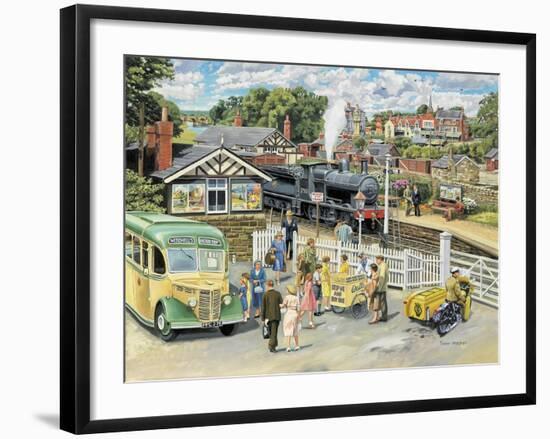 At the Station-Trevor Mitchell-Framed Giclee Print