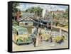 At the Station-Trevor Mitchell-Framed Stretched Canvas