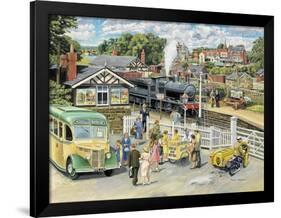 At the Station-Trevor Mitchell-Framed Premium Giclee Print