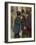 At the Stock Exchange, circa 1878-79-Edgar Degas-Framed Giclee Print