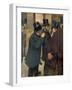 At the Stock Exchange, circa 1878-79-Edgar Degas-Framed Giclee Print