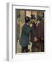 At the Stock Exchange, circa 1878-79-Edgar Degas-Framed Giclee Print