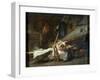 At the Stove, 18th or Early 19th Century-Jean-Honore Fragonard-Framed Giclee Print