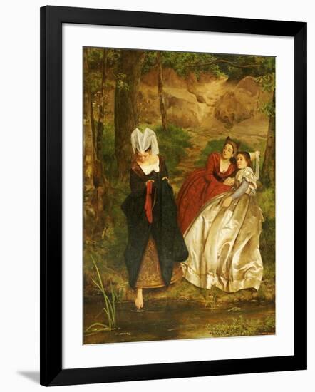 At the Stream, 1864-Philip Hermogenes Calderon-Framed Giclee Print