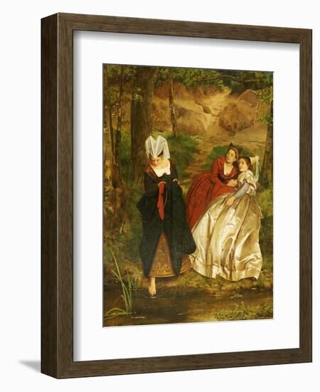 At the Stream, 1864-Philip Hermogenes Calderon-Framed Giclee Print