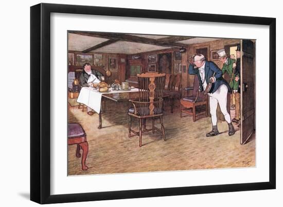 At the Table Sat Mr Tupman, Looking as Unlike a Man Who Had Taken Leave of This World-Cecil Aldin-Framed Giclee Print