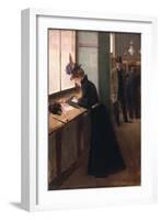 At the Telegraph-Jean Béraud-Framed Giclee Print