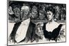 At the Theatre, C1876-1898, (1898)-Charles Dana Gibson-Mounted Premium Giclee Print