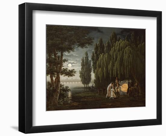 At the Tomb of Colonel Monginot-Emile Jean Horace Vernet-Framed Giclee Print