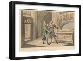 'At the Tomb of Laura', 1821-Thomas Rowlandson-Framed Giclee Print