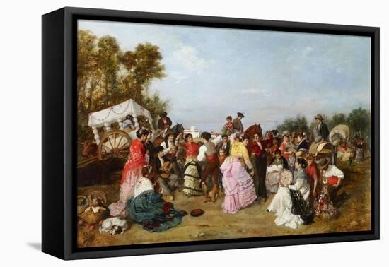 At the Torrijos Pilgrimage-Manuel Cabral Aguado-Bejarano-Framed Stretched Canvas