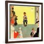 "At the Vets", March 29,1952-Norman Rockwell-Framed Giclee Print