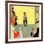 "At the Vets", March 29,1952-Norman Rockwell-Framed Giclee Print