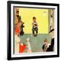 "At the Vets", March 29,1952-Norman Rockwell-Framed Giclee Print