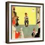 "At the Vets", March 29,1952-Norman Rockwell-Framed Giclee Print