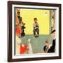 "At the Vets", March 29,1952-Norman Rockwell-Framed Giclee Print