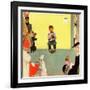 "At the Vets", March 29,1952-Norman Rockwell-Framed Giclee Print