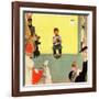 "At the Vets", March 29,1952-Norman Rockwell-Framed Giclee Print