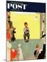 "At the Vets" Saturday Evening Post Cover, March 29,1952-Norman Rockwell-Mounted Giclee Print