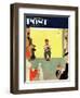 "At the Vets" Saturday Evening Post Cover, March 29,1952-Norman Rockwell-Framed Premium Giclee Print