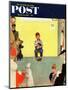 "At the Vets" Saturday Evening Post Cover, March 29,1952-Norman Rockwell-Mounted Giclee Print