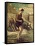 At the Water's Edge, c.1849-53-Honore Daumier-Framed Stretched Canvas