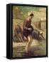 At the Water's Edge, c.1849-53-Honore Daumier-Framed Stretched Canvas