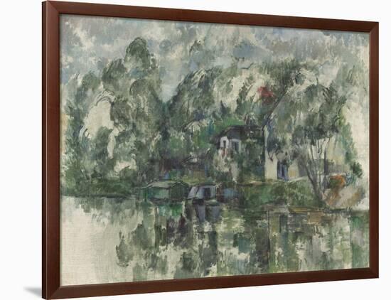 At the Water's Edge, C. 1890-Paul Cézanne-Framed Giclee Print