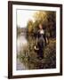 At the Water's Edge-Daniel Ridgway Knight-Framed Giclee Print