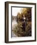 At the Water's Edge-Daniel Ridgway Knight-Framed Giclee Print