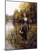 At the Water's Edge-Daniel Ridgway Knight-Mounted Giclee Print