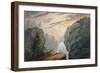 At the Waterfall, c.1850-David Claypoole Johnston-Framed Giclee Print