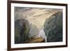 At the Waterfall, c.1850-David Claypoole Johnston-Framed Giclee Print