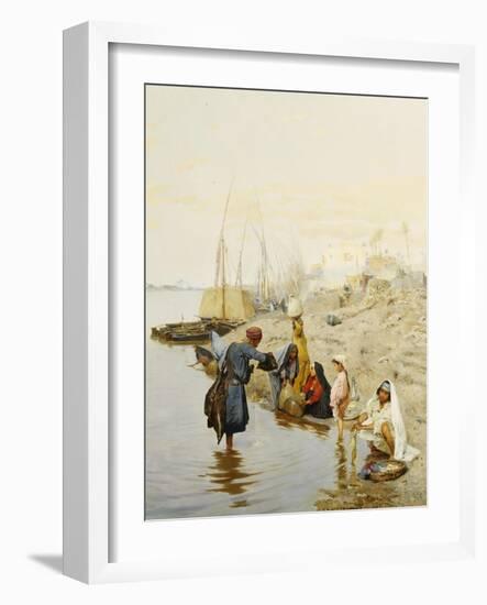 At the Waters Edge-Charles Wilda-Framed Giclee Print