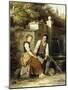 At the Well, 1872 (Oil on Canvas)-Johann Georg Meyer von Bremen-Mounted Giclee Print