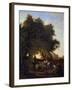 At the Well, 19th Century-Ludwig Richter-Framed Giclee Print