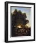 At the Well, 19th Century-Ludwig Richter-Framed Giclee Print